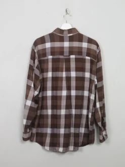 Men's Vintage Brown Flannel Shirt L