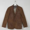 Men's Vintage Brown Leather Jacket 38/40