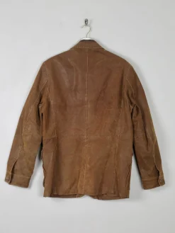 Men's Vintage Brown Leather Jacket 38/40