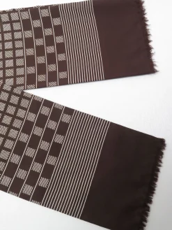 Men’s Vintage Brown Printed Vintage Scarf