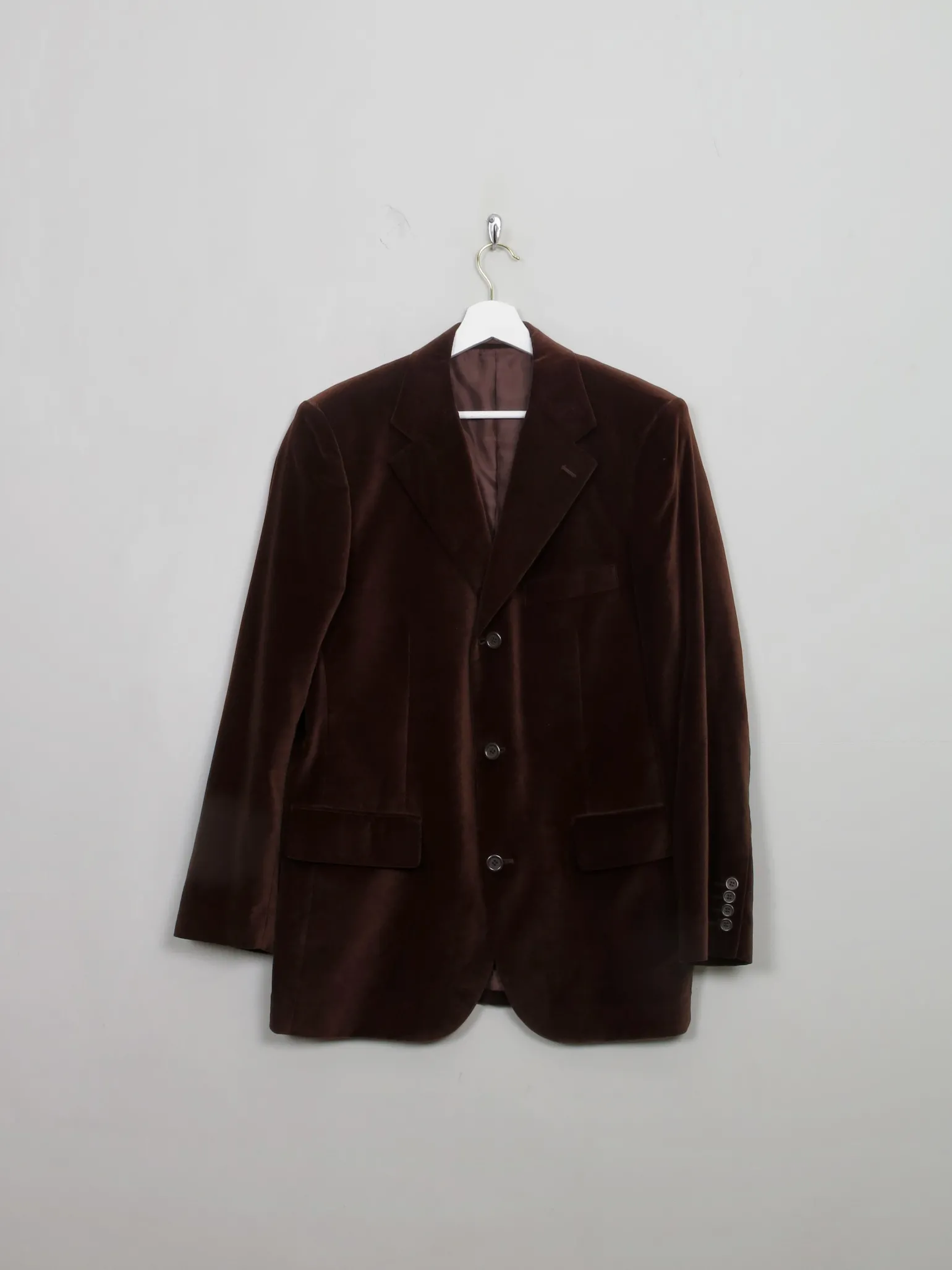 Men's Vintage Brown Velvet Jacket 40"