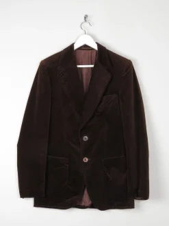 Men’s Vintage Brown Velvet Jacket 38" /S