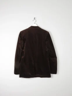 Men’s Vintage Brown Velvet Jacket 38
