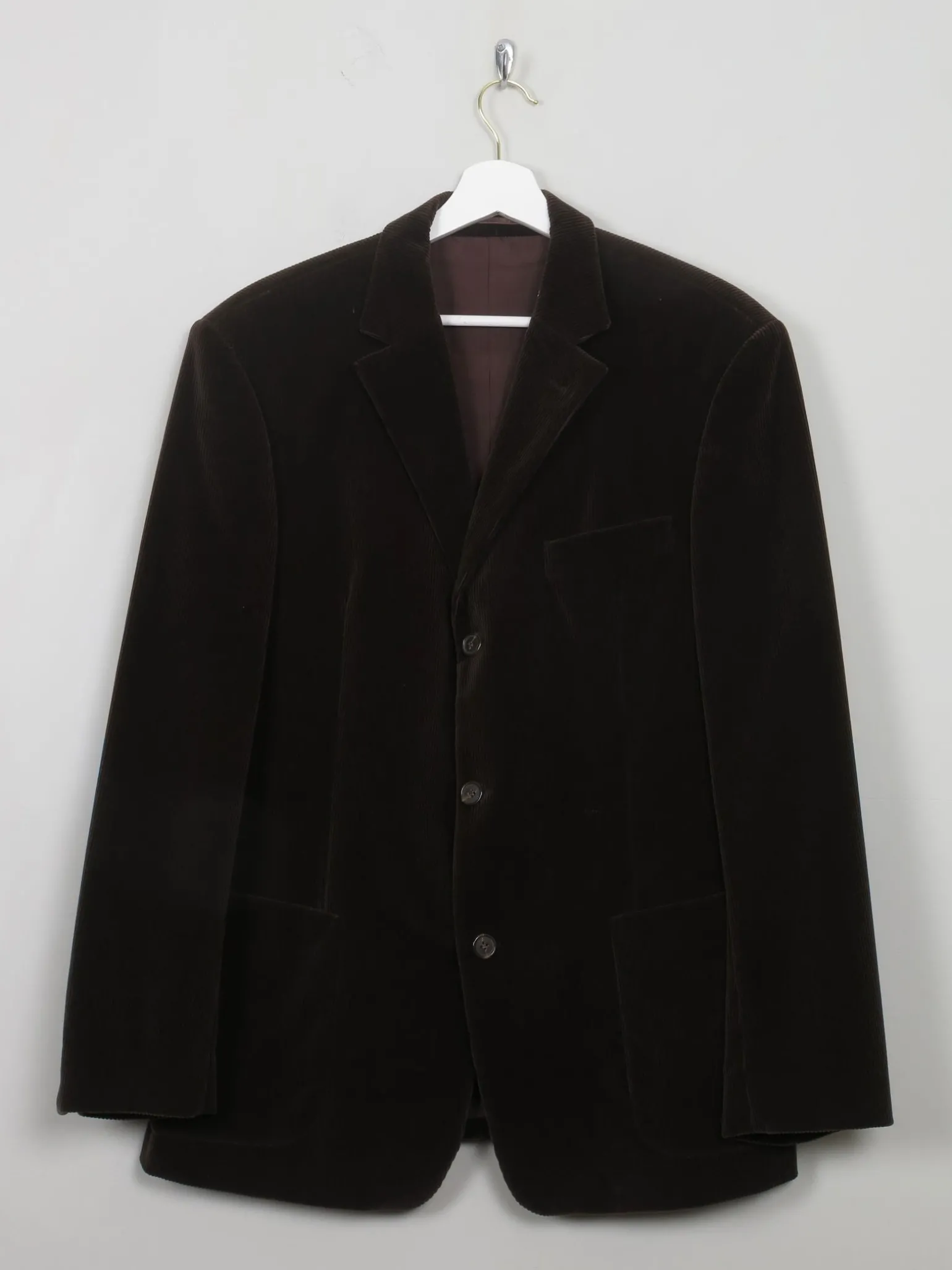 Men's Vintage Brown Velvet Jacket L
