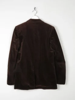 Men’s Vintage Brown Velvet Jacket 38