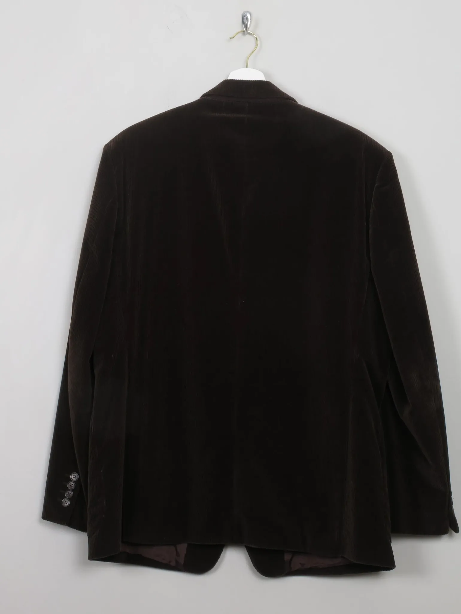 Men's Vintage Brown Velvet Jacket L