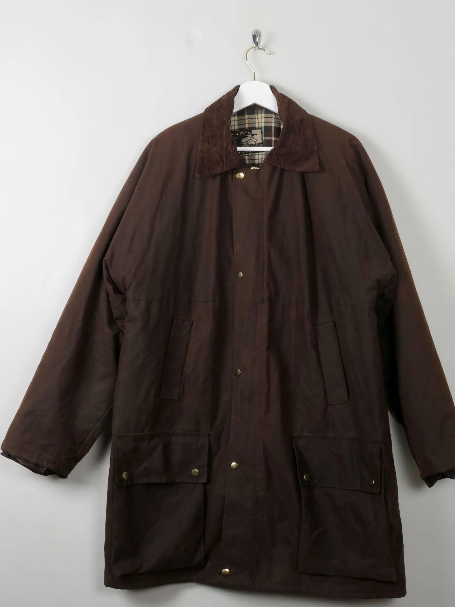 Men's Vintage Brown Wax Jacket L