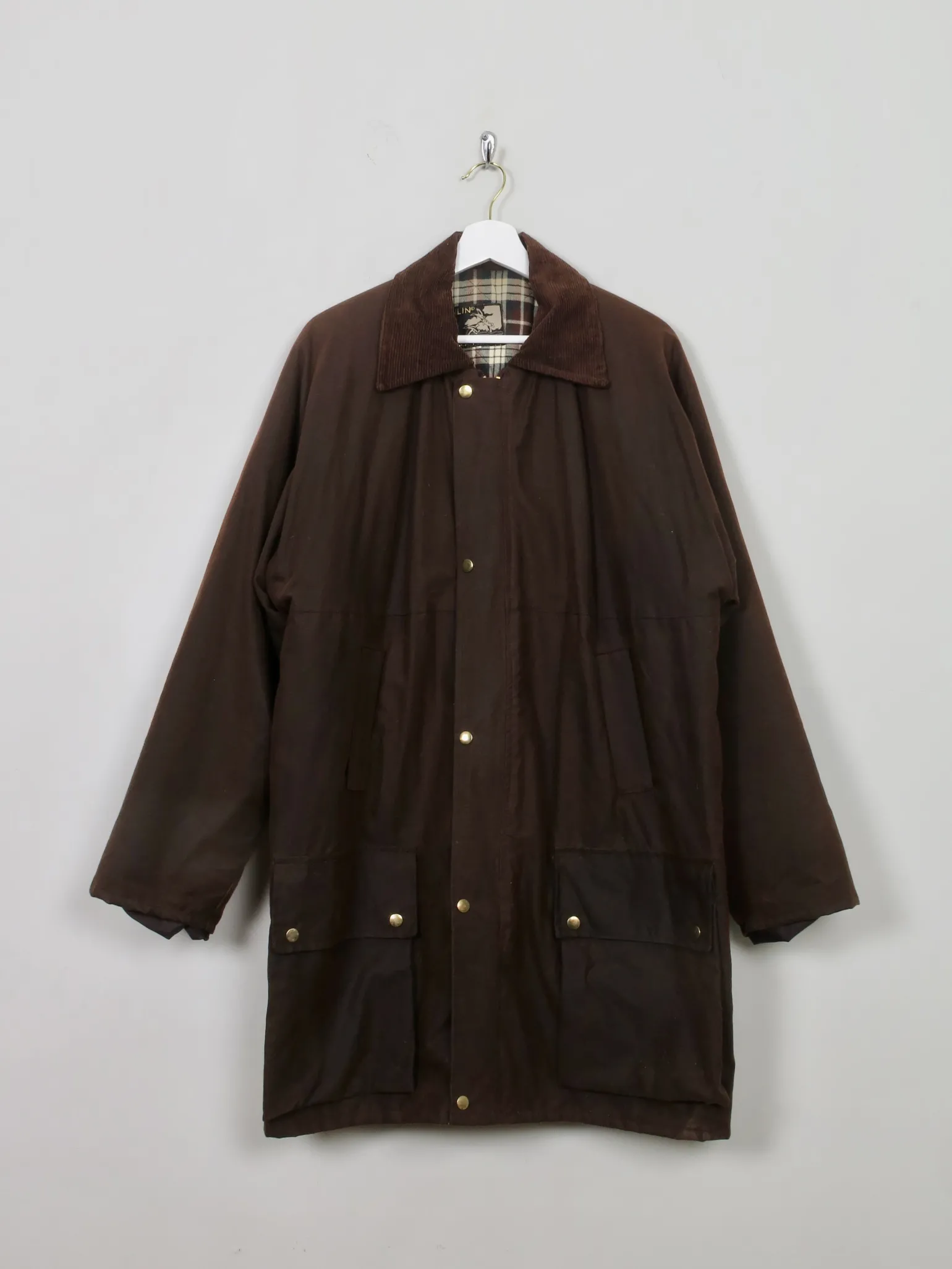 Men's Vintage Brown Wax Short Coat L/XL