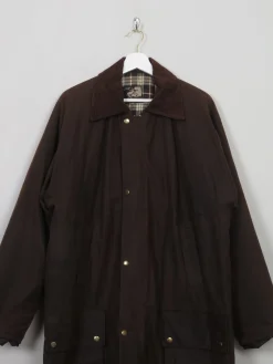 Men's Vintage Brown Wax Short Coat L/XL