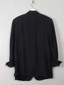 Men's Vintage Burberry Linen Jacket Navy M 42