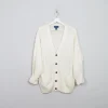 Men's Vintage Cable-Knit Cardigan L