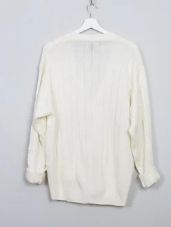 Men's Vintage Cable-Knit Cardigan L
