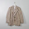 Men's Vintage Check Boater Style Jacket 38"