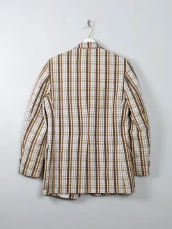 Men's Vintage Check Boater Style Jacket 38