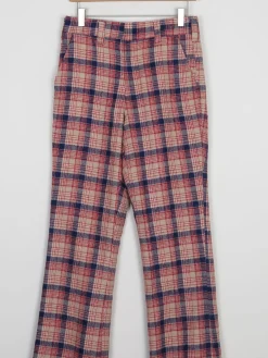Men's Vintage Check Dead-stock  Trousers 31"32L