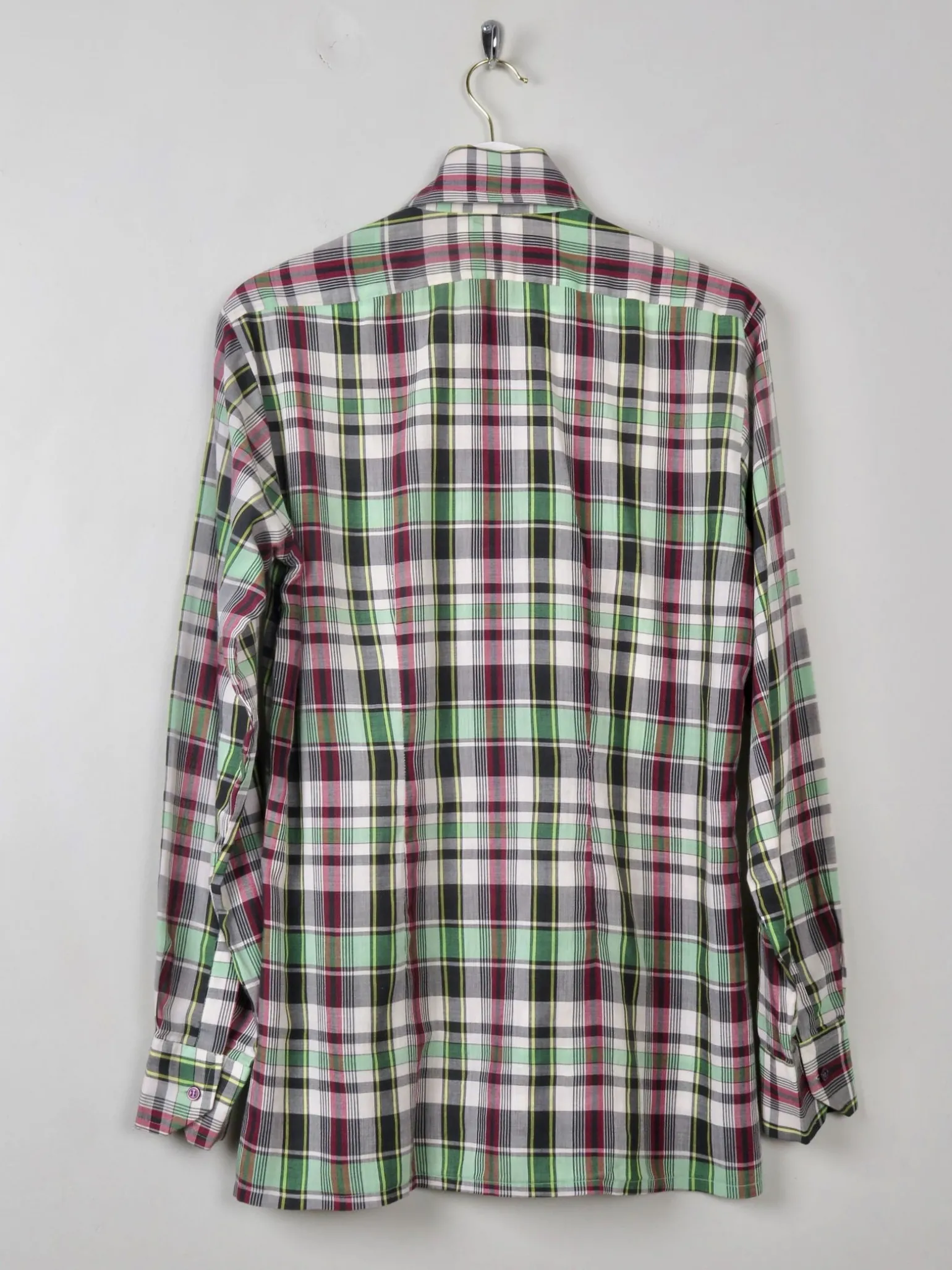 Men's Vintage Check Shirt 70s M