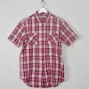 Men's Vintage Check Short Sleeved Shirt L