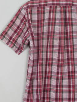 Men's Vintage Check Short Sleeved Shirt L