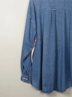 Men's Vintage Combined Denim Shirt XL