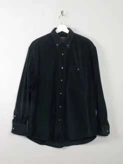 Men's Vintage Cord Green Shirt S