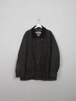 Men's Vintage Crane Green Wax Jacket L/XL