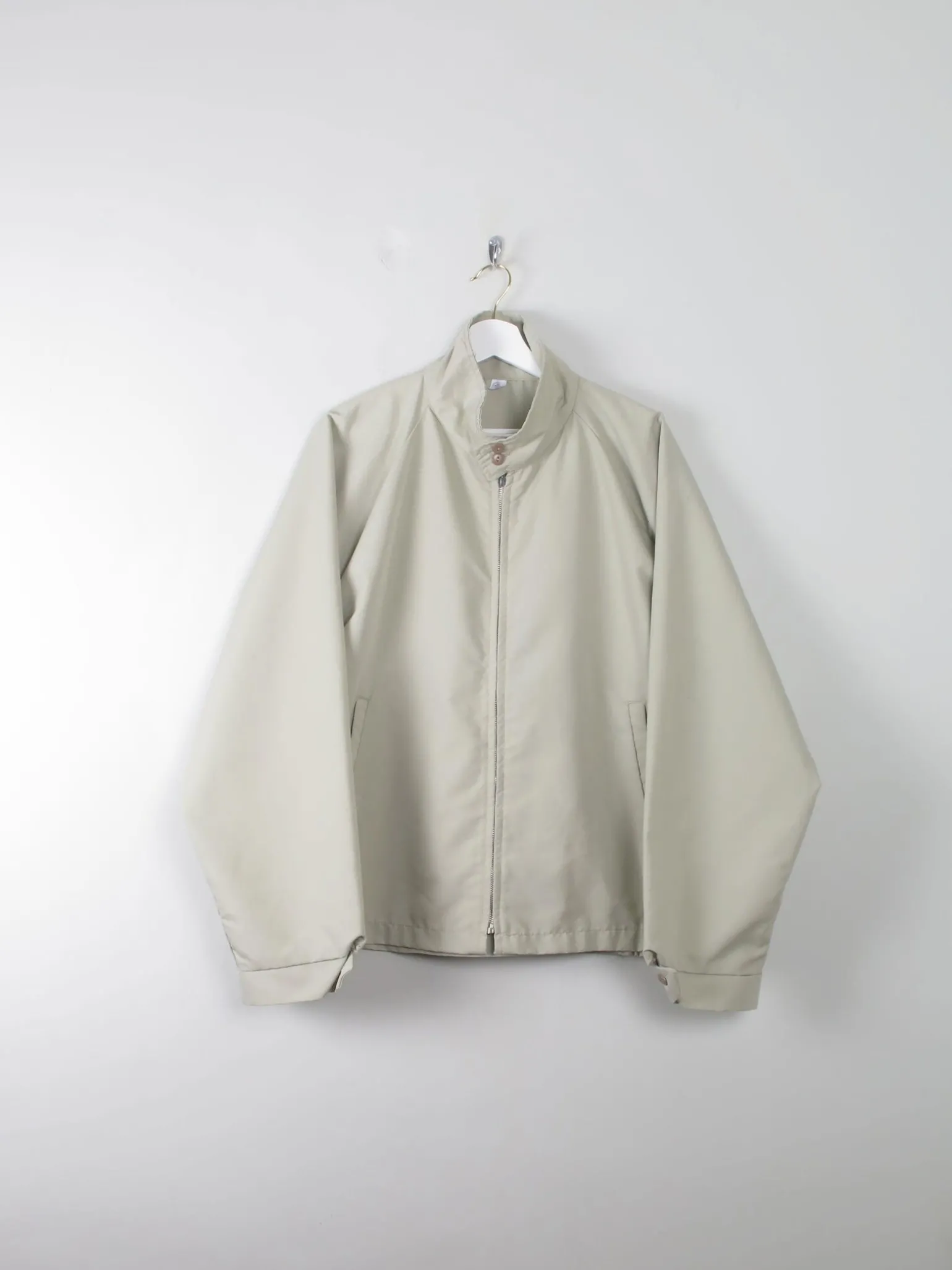 Men's Vintage Cream Harrington Jacket XL