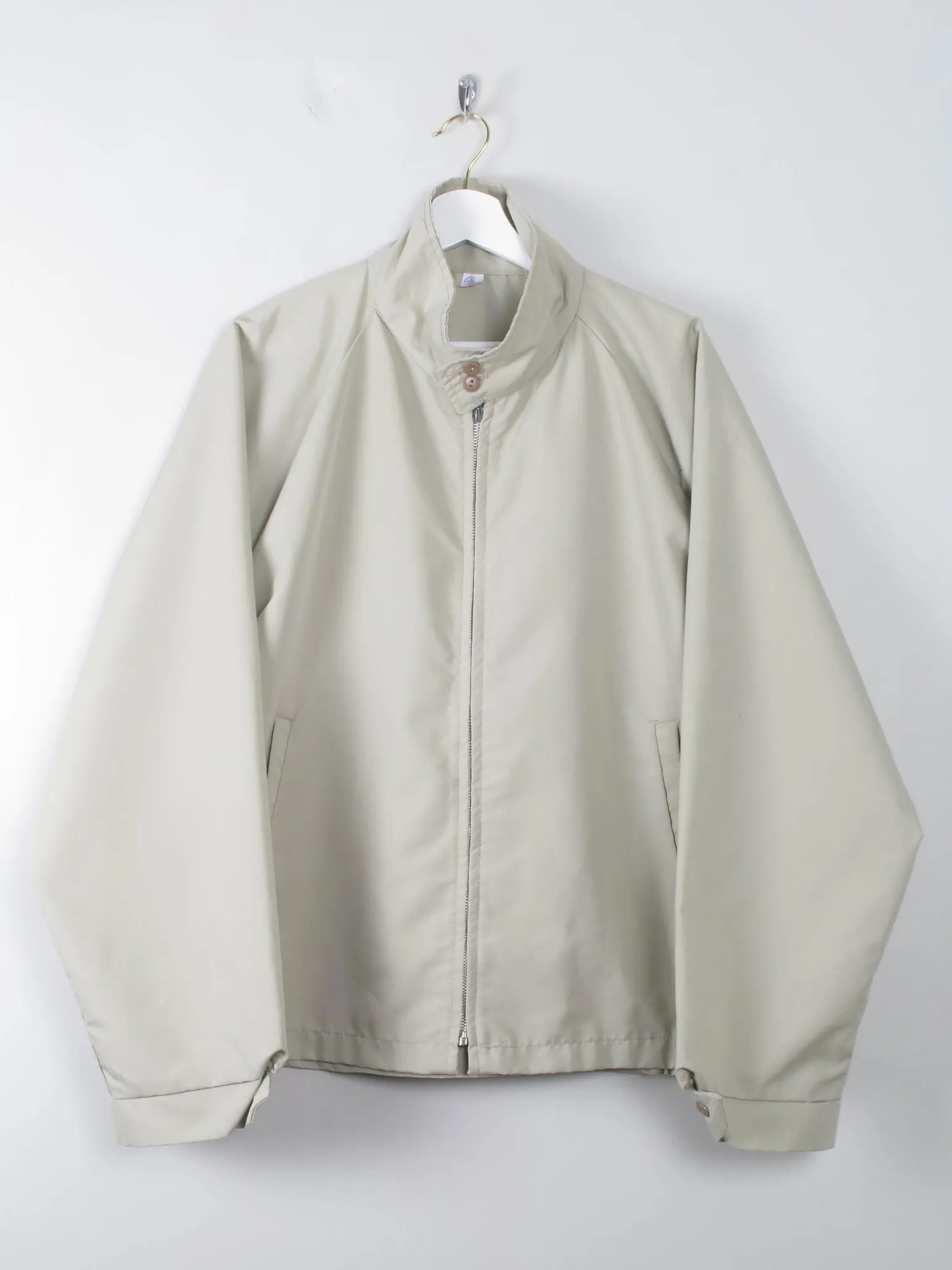Men's Vintage Cream Harrington Jacket XL