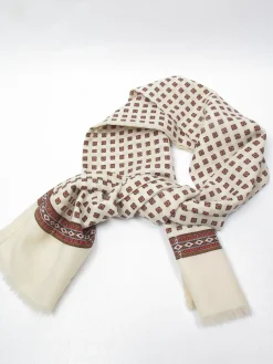 Men's Vintage Cream Scarf
