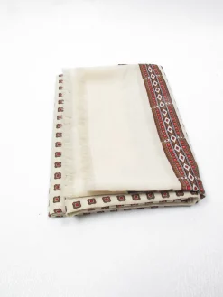 Men's Vintage Cream Scarf