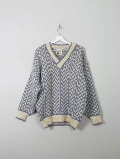Men's Vintage Danish Jumper V Neck M/L