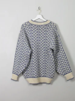 Men's Vintage Danish Jumper V Neck M/L