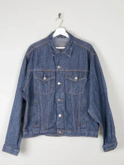Men's Vintage Dark Blue Denim Jacket M/L