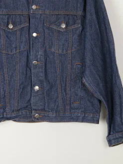 Men's Vintage Dark Blue Denim Jacket M/L