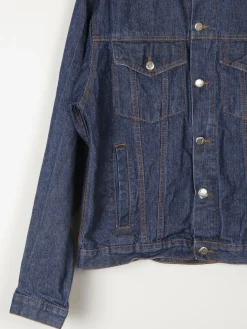 Men's Vintage Dark Blue Denim Jacket M/L