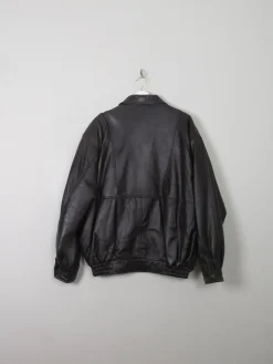 Men's Vintage Dark Brown Bomber Jacket L