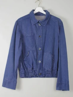 Men's Vintage Denim Bomber Jacket XS/S