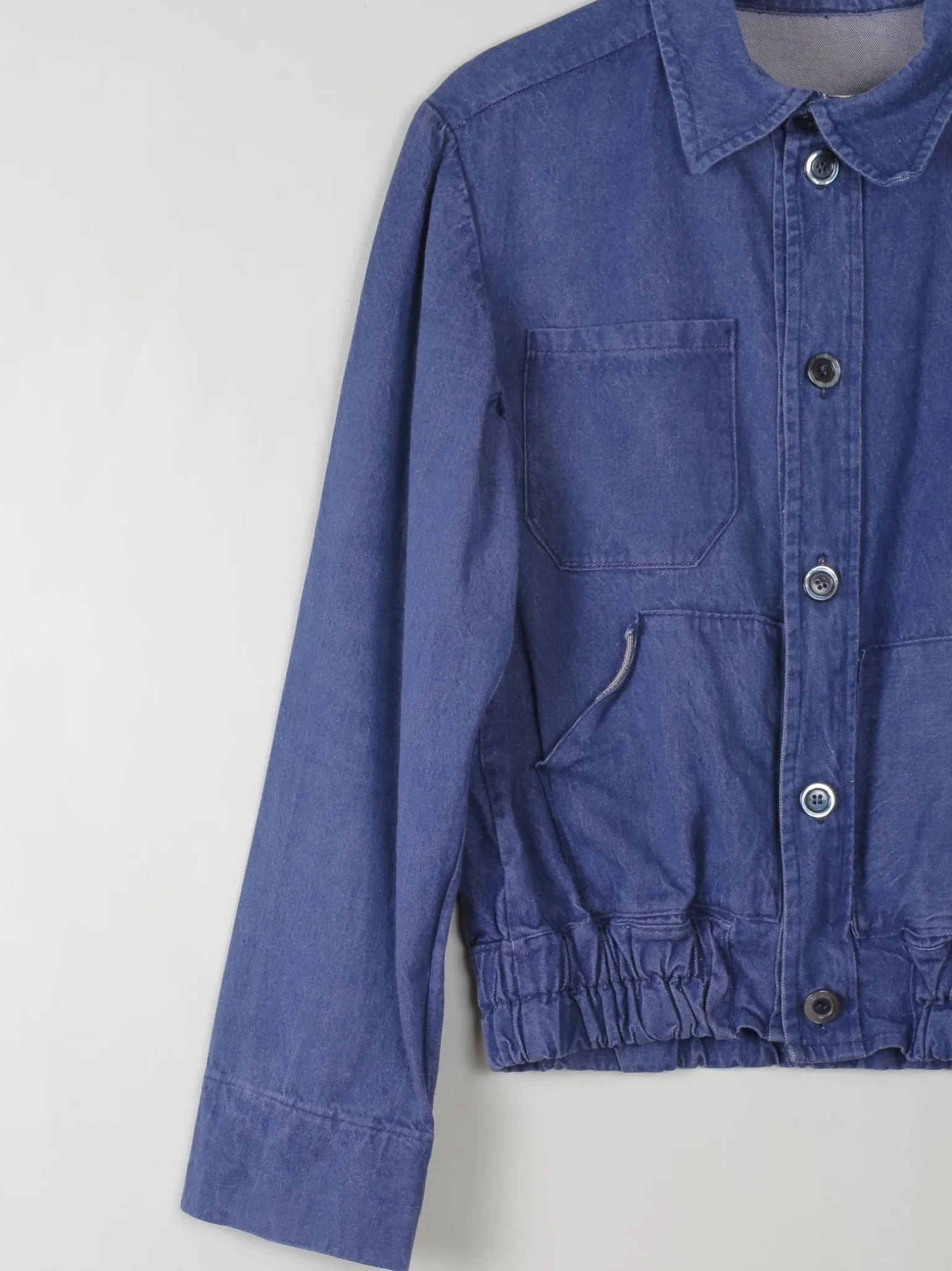 Men's Vintage Denim Bomber Jacket XS/S