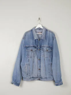 Men's Vintage Denim Jacket Blue XL