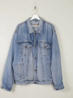 Men's Vintage Denim Jacket Blue XL