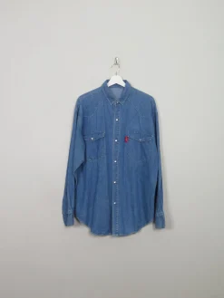 Men's Vintage Denim Shirt L