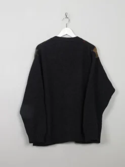 Men's Vintage Diamond Pattern Cardigan M/L