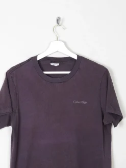 Men's Vintage Faded Black Calvin Klein T-shirt S