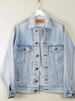 Men's Vintage Faded Blue Denim Levi's Jacket S