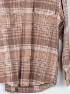 Men's Vintage Flannel Shirt Brown & Beige M