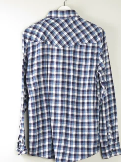 Men's Vintage Flannel Western Style Mens Shirt S