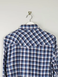 Men's Vintage Flannel Western Style Mens Shirt S