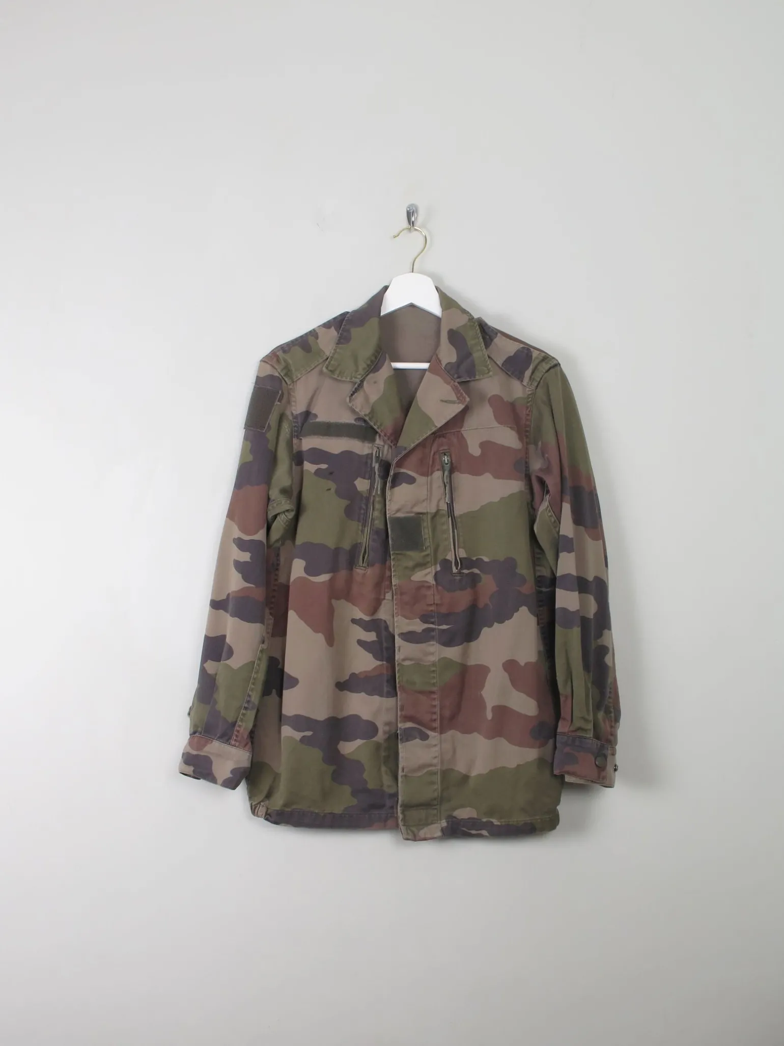 Men's Vintage French Army Camouflage Jacket S