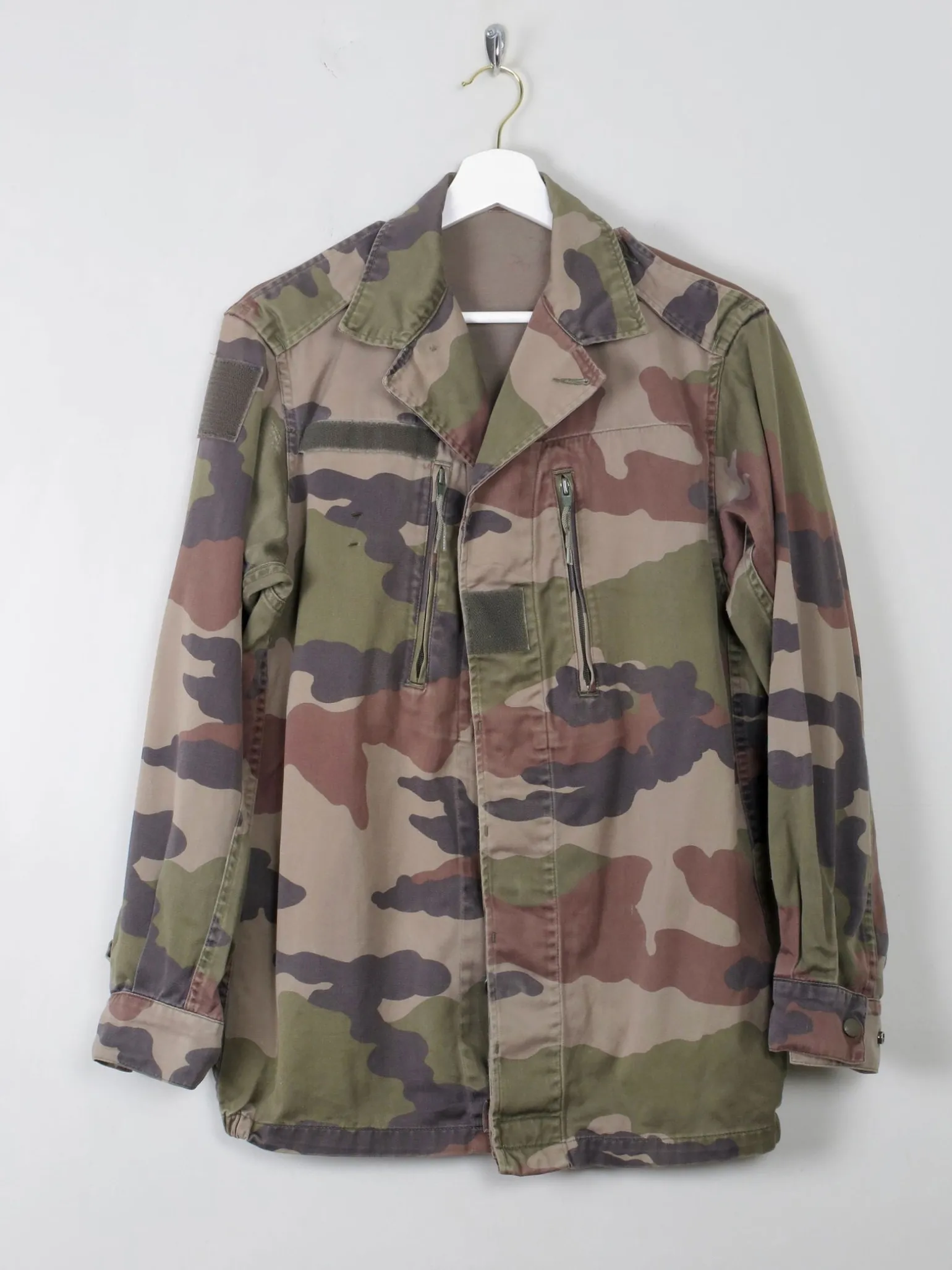 Men's Vintage French Army Camouflage Jacket S