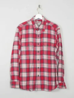 Men's Vintage Gap Flannel Shirt Red M