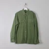 Men's VIntage Green Army Shirt L